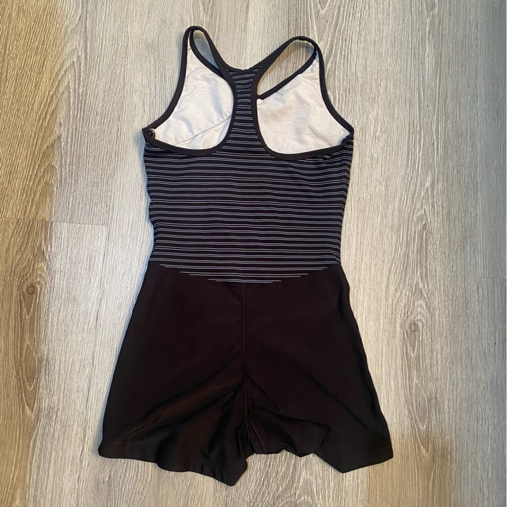 Nike Black and White Sleeveless Bodysuit